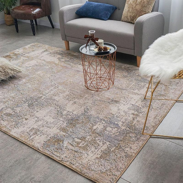 Grey and Beige Vintage Rug