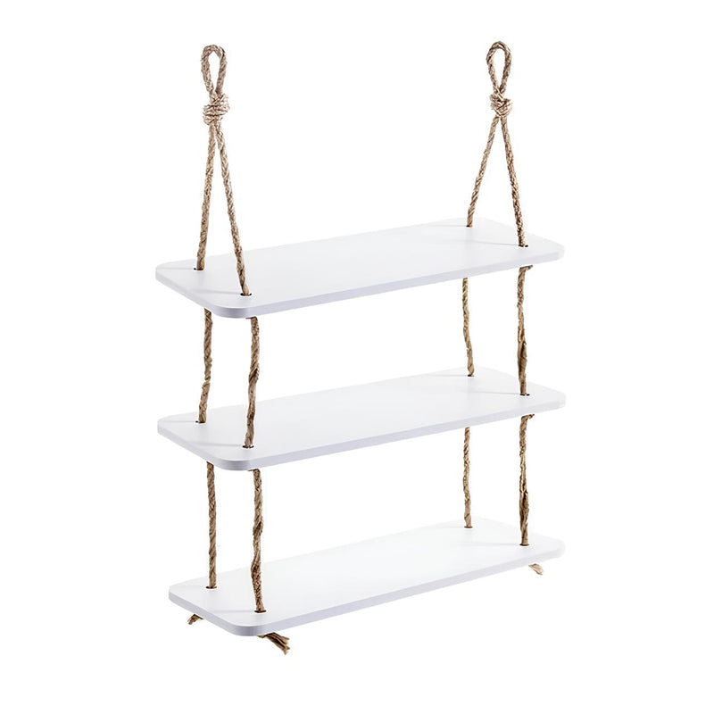 Double Hanging Rope Shelf