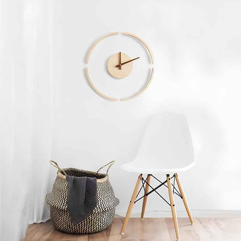 Scandinavian Wood Wall Clock