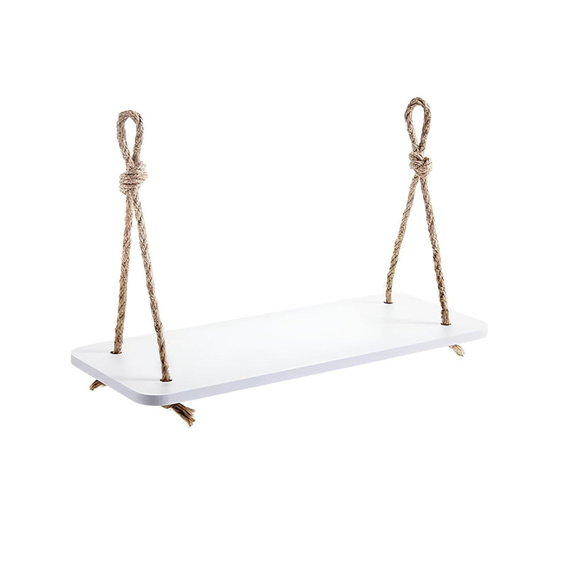 Double Hanging Rope Shelf