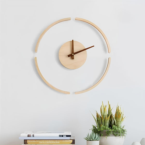 Scandinavian Wood Wall Clock