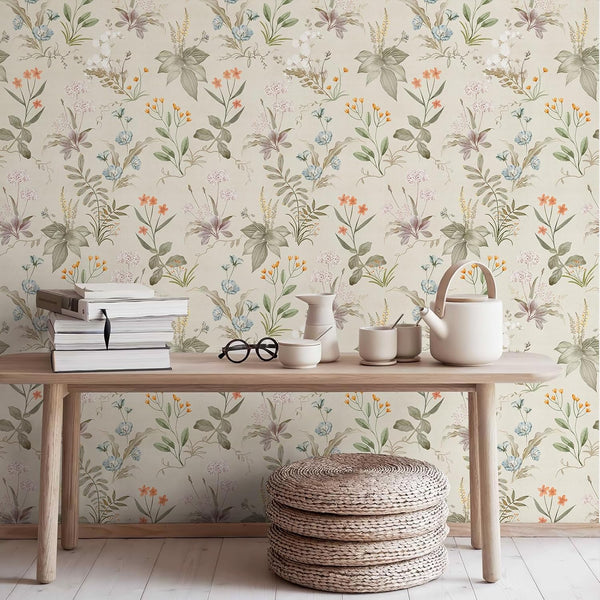 Vintage Botanical Wallpaper