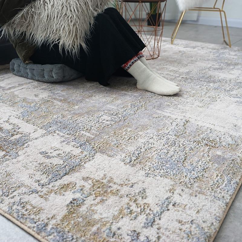 Grey and Beige Vintage Rug
