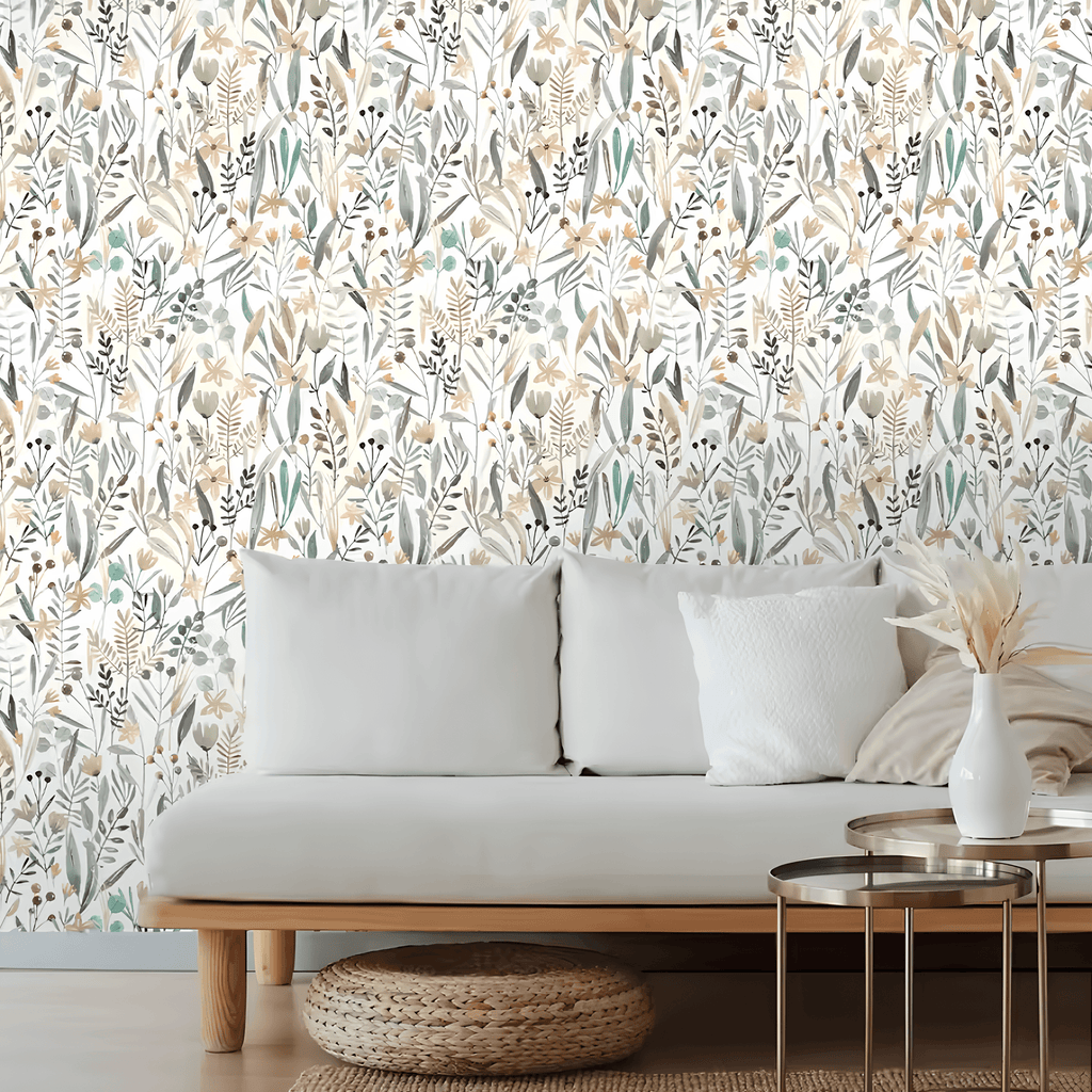 Botanical Watercolor Wallpaper - Casaria
