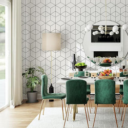 Modern Geometric Cube Wallpaper