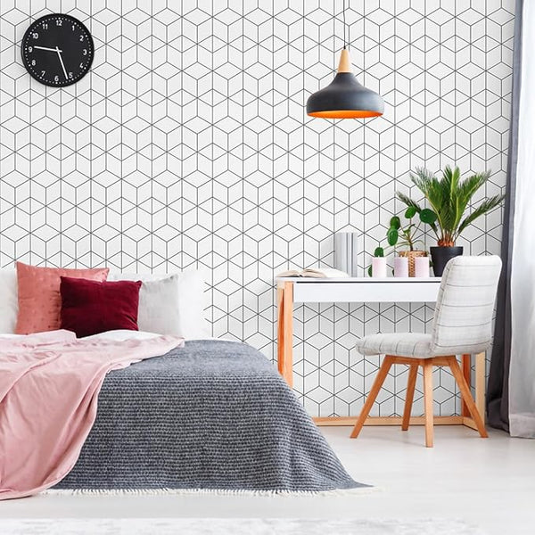 Modern Geometric Cube Wallpaper