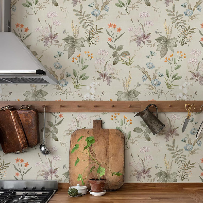 Vintage Botanical Wallpaper