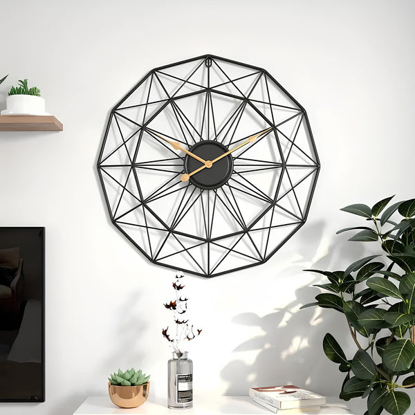 Modern Geometric Wall Clock