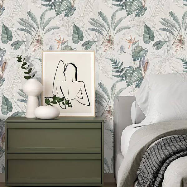 Tropical Leaf Wallpaper