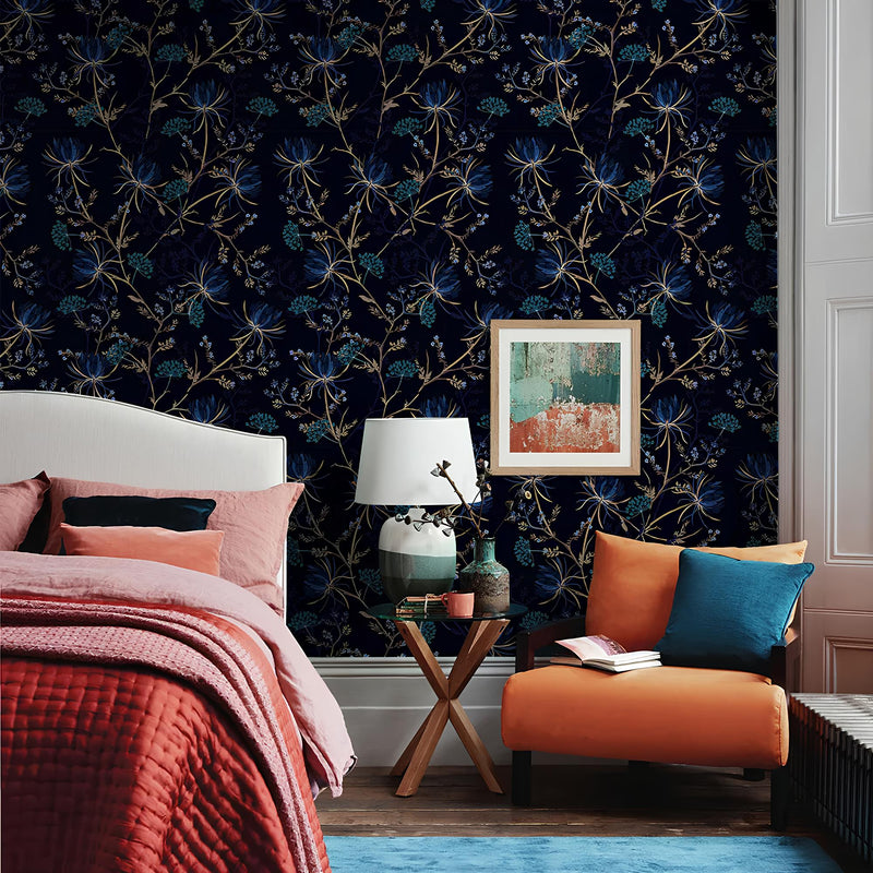 Dark Floral Wallpaper