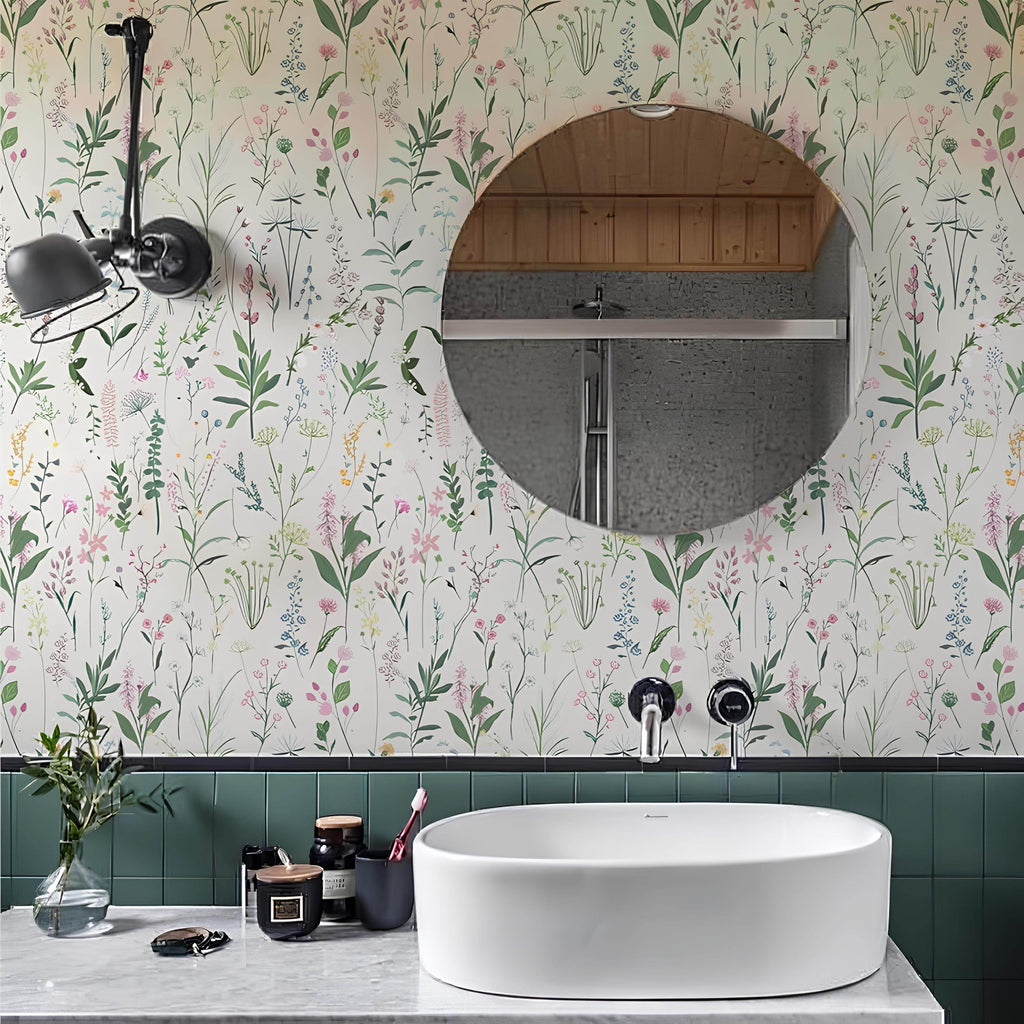Botanical Meadow Wallpaper - Casaria