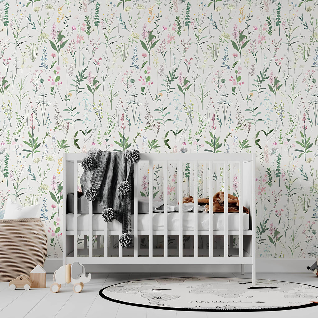 Botanical Meadow Wallpaper - Casaria
