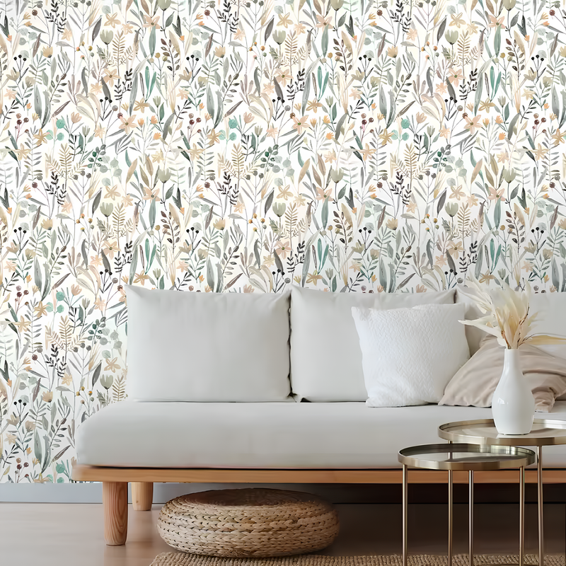 Botanical Watercolor Wallpaper