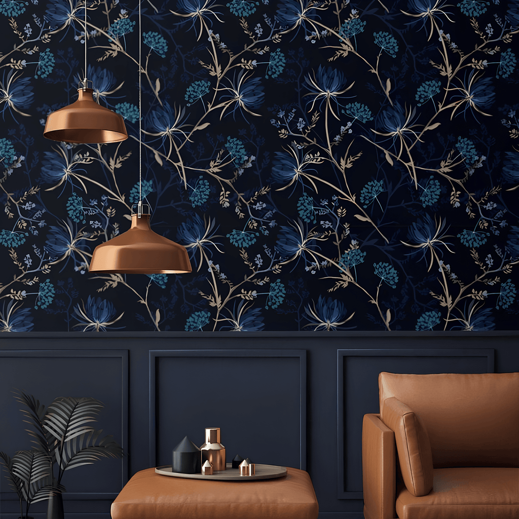 Dark Floral Wallpaper - Casaria