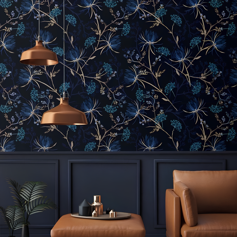 Dark Floral Wallpaper