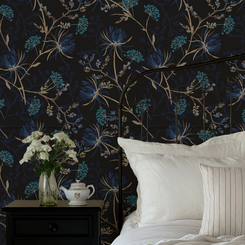 Dark Floral Wallpaper