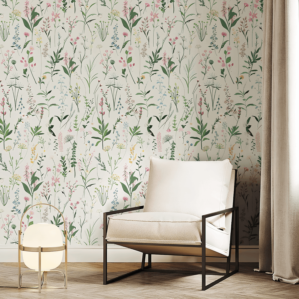 Botanical Meadow Wallpaper - Casaria