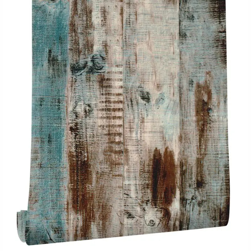 Wood Vinyl Wallpaper Roll Wood Grain Self Adhesive Wallpaper Kitchen Wardrobe Cabinet Furniture Contact Paper Renovation Door