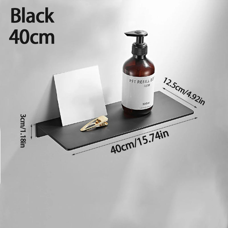 small metal wall floating shelf - Metal Wall Shelf, Black Floating Shelf, Small Bathroom Shelf, Display Shelves for Wall Storage