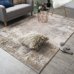 Grey and Beige Vintage Rug