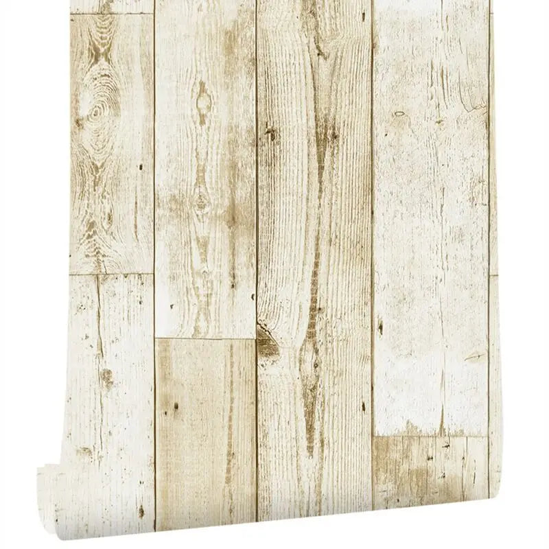 Wood Vinyl Wallpaper Roll Wood Grain Self Adhesive Wallpaper Kitchen Wardrobe Cabinet Furniture Contact Paper Renovation Door