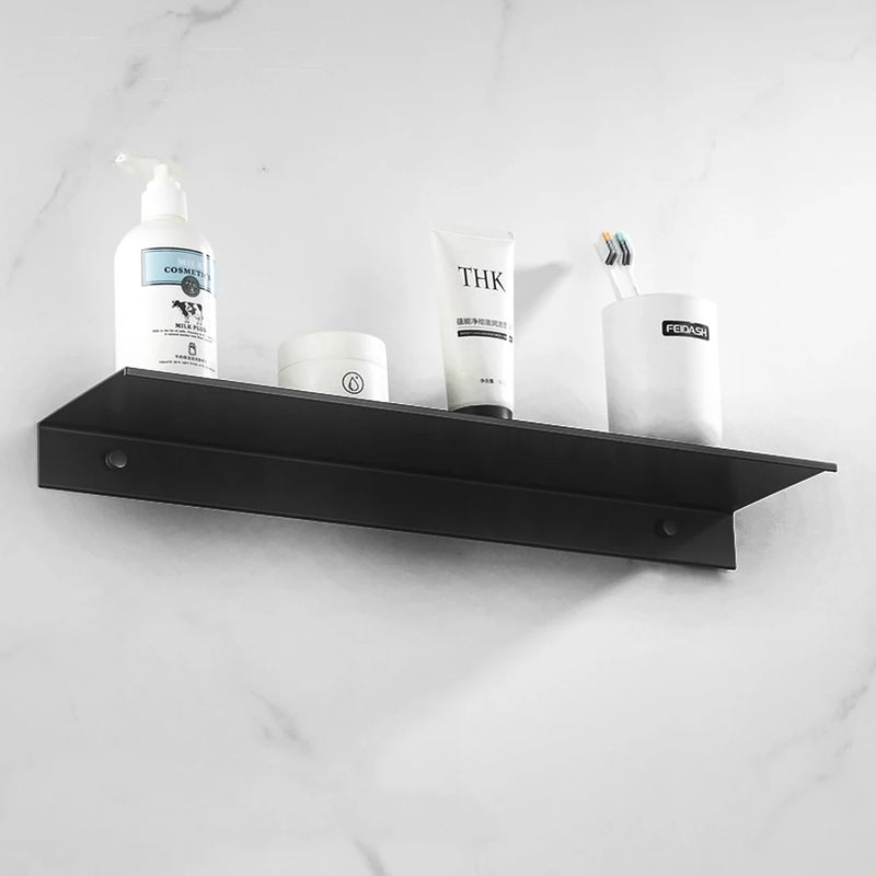 small metal wall floating shelf - Metal Wall Shelf, Black Floating Shelf, Small Bathroom Shelf, Display Shelves for Wall Storage