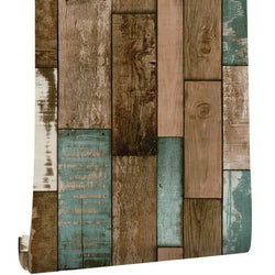 Wood Vinyl Wallpaper Roll Wood Grain Self Adhesive Wallpaper Kitchen Wardrobe Cabinet Furniture Contact Paper Renovation Door