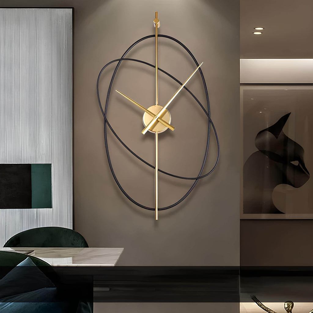 Elegant Orbit Wall Clock - Casaria
