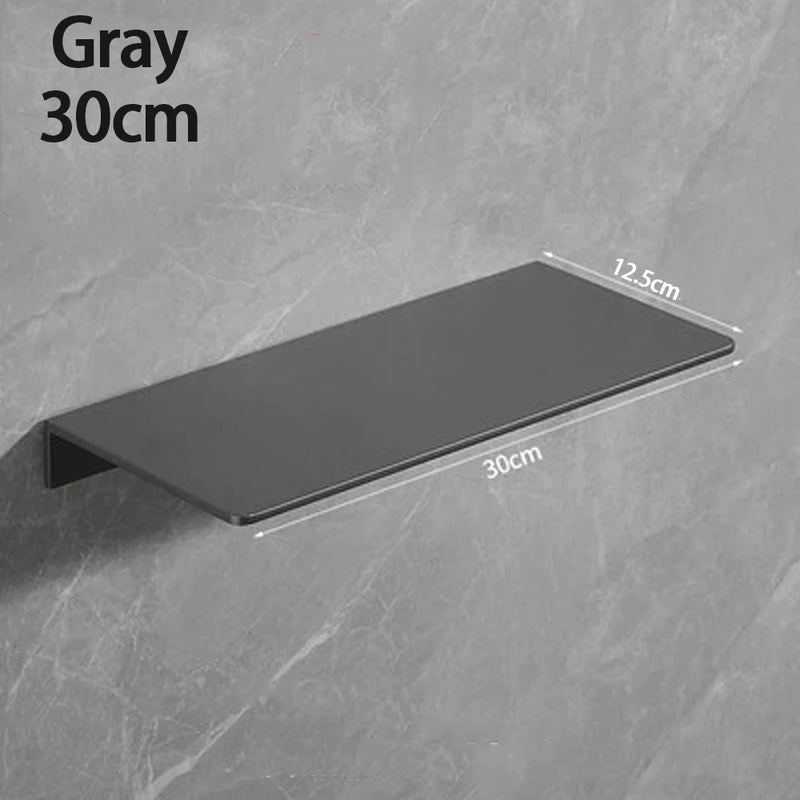 small metal wall floating shelf - Metal Wall Shelf, Black Floating Shelf, Small Bathroom Shelf, Display Shelves for Wall Storage