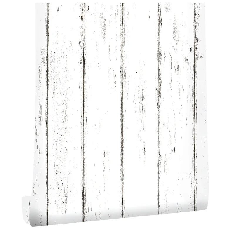 Wood Vinyl Wallpaper Roll Wood Grain Self Adhesive Wallpaper Kitchen Wardrobe Cabinet Furniture Contact Paper Renovation Door