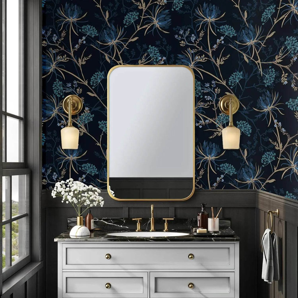 Dark Floral Wallpaper - Casaria
