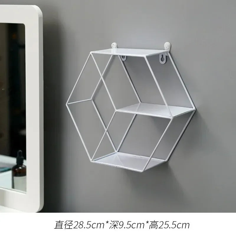 Creative Modern Home Round Wooden Wall Mount Flower Planter Book Storage Shelf Rack Potted Holder Stand Background Wall Decor