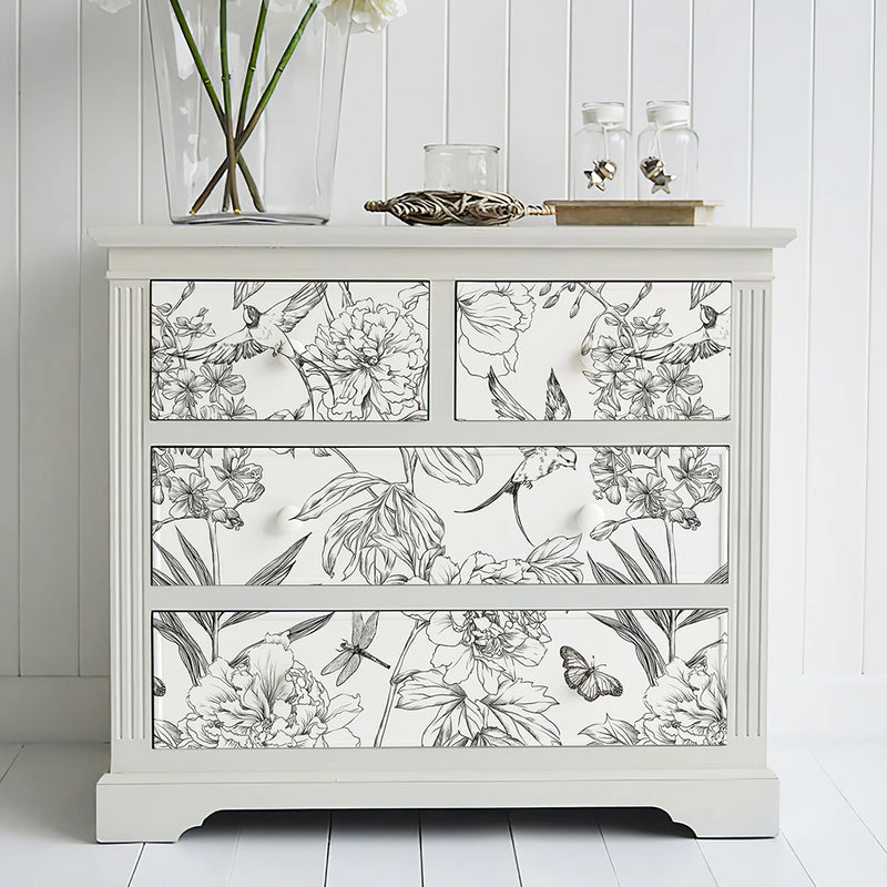 Floral Modern Wallpaper Waterproof Wear Resistant Wall Sticker Peel and Stick Self Adhesive Removable Home Decoration Wall Paper
