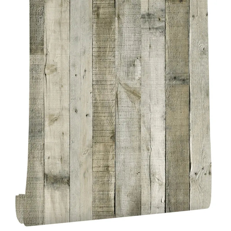 Wood Vinyl Wallpaper Roll Wood Grain Self Adhesive Wallpaper Kitchen Wardrobe Cabinet Furniture Contact Paper Renovation Door