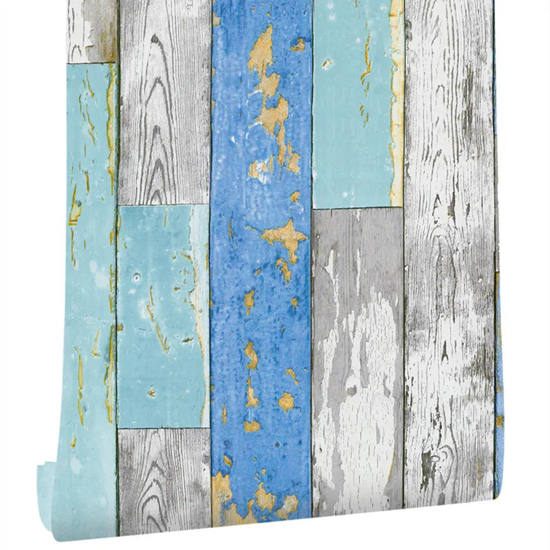 Wood Vinyl Wallpaper Roll Wood Grain Self Adhesive Wallpaper Kitchen Wardrobe Cabinet Furniture Contact Paper Renovation Door