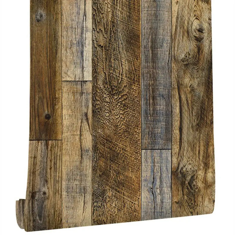 Wood Vinyl Wallpaper Roll Wood Grain Self Adhesive Wallpaper Kitchen Wardrobe Cabinet Furniture Contact Paper Renovation Door